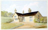 Pencil and watercolour drawing of Albury Parsonage by John Hassell 1823
